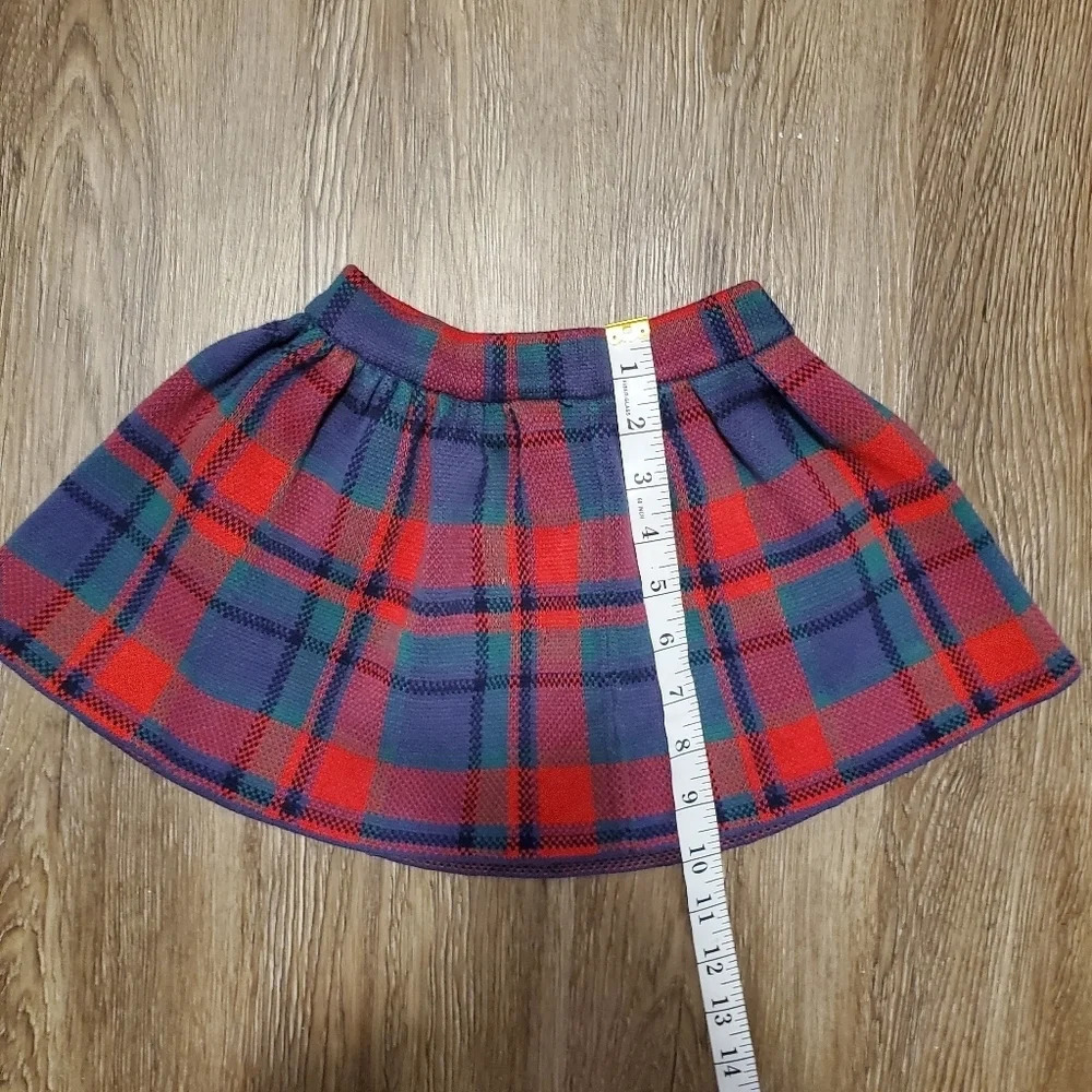 Plaid Christmas Skirt Girls Size 2T - Picture 2 of 4